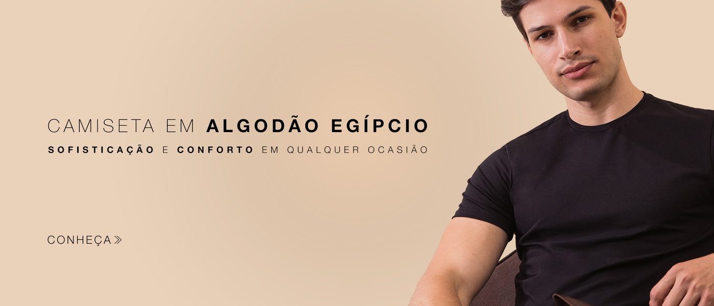 T-SHIRT ALGODÃO EGÍPCIO
