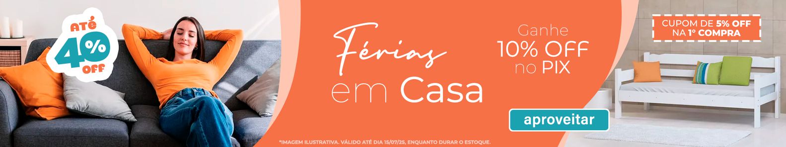 FÉRIAS EM CASA