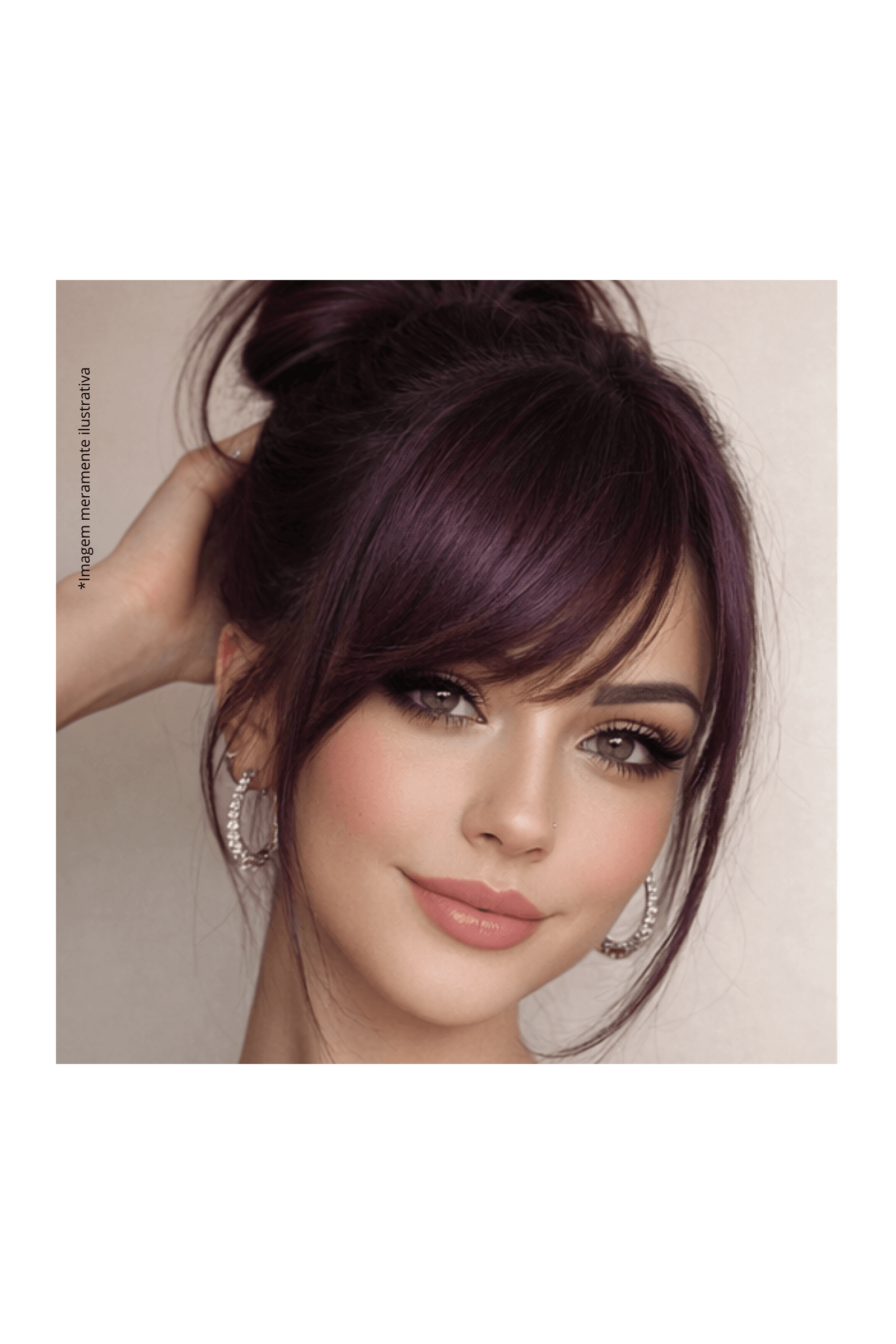 Franja da Pavorô - Cor: Marsala Ruivo Escuro - Loja da Pavorô