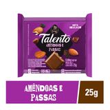 Chocolate Talento Ao Leite Com Amêndoas e Passas 25g - Day 2 Day