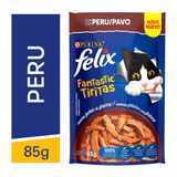 Ração Úmida Gatos Felix Fantastic Tiritas Peru 85g - Day 2 Day