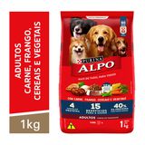 Alpo Ração Seca Para Cães Adultos Sabor Carne, Frango, Cereais e Vegetais 1kg - Day 2 Day