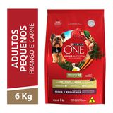 One Ração Seca Cães Adultos Minis e Pequenos Frango e Carne 6kg - Day 2 Day