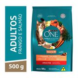 One Ração Seca Gatos Adultos Frango e Salmão 500g - Day 2 Day