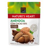 Snack Natures Heart Cacau 50% e Amêndoa 50g - Day 2 Day