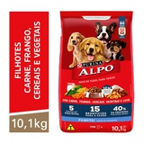 ALPO Ração Seca para Cães Filhotes Sabor Carne, Leite e Cereais 10,1kg - Day 2 Day