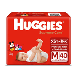 Fralda Huggies Supreme Care Com Xtra-flex m - 40 Unidades - Day 2 Day