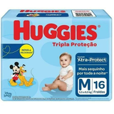 Fralda Huggies Tripla Proteção Com Xtra-Protect M - 16 Unidades - Day 2 Day