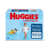 Fralda Huggies Tripla Proteção Com Xtra-protect Xg - 32 Unidades - Day 2 Day