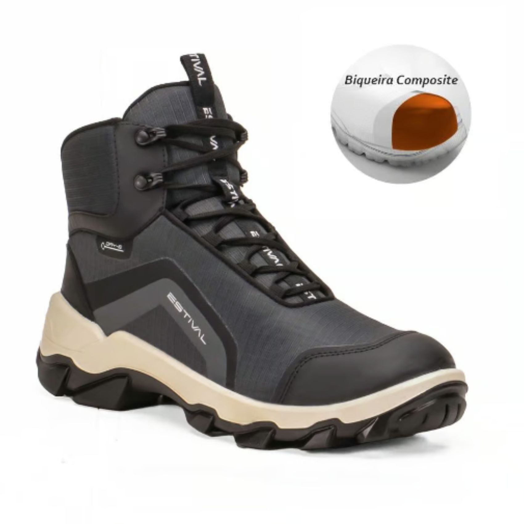 Bota de Segurança Hybrid Focus Grey - HB50003S1GR ... - FRANCA SAFETY