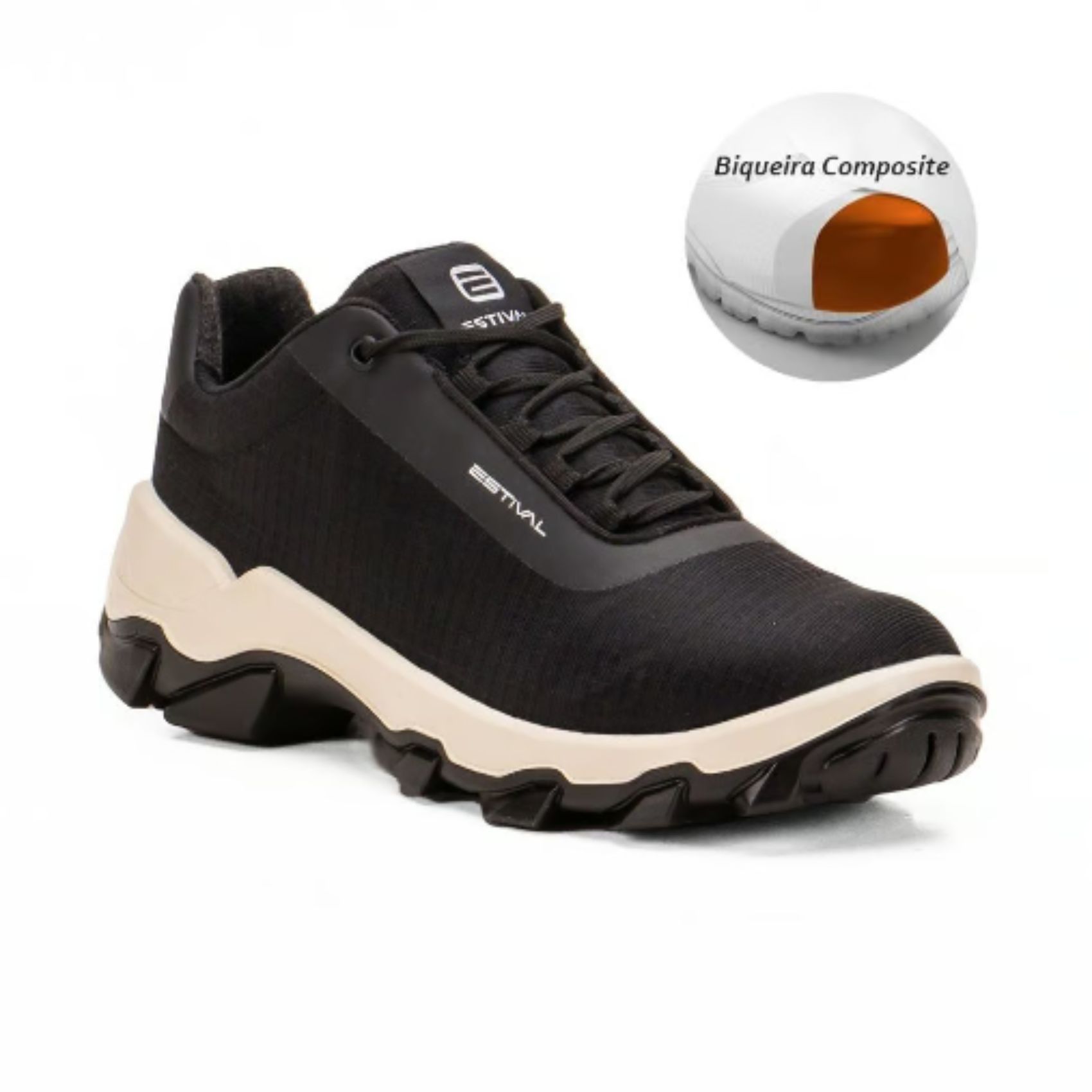 Sapato de Segurança Hybrid Move Black - HB10003S1B... - FRANCA SAFETY