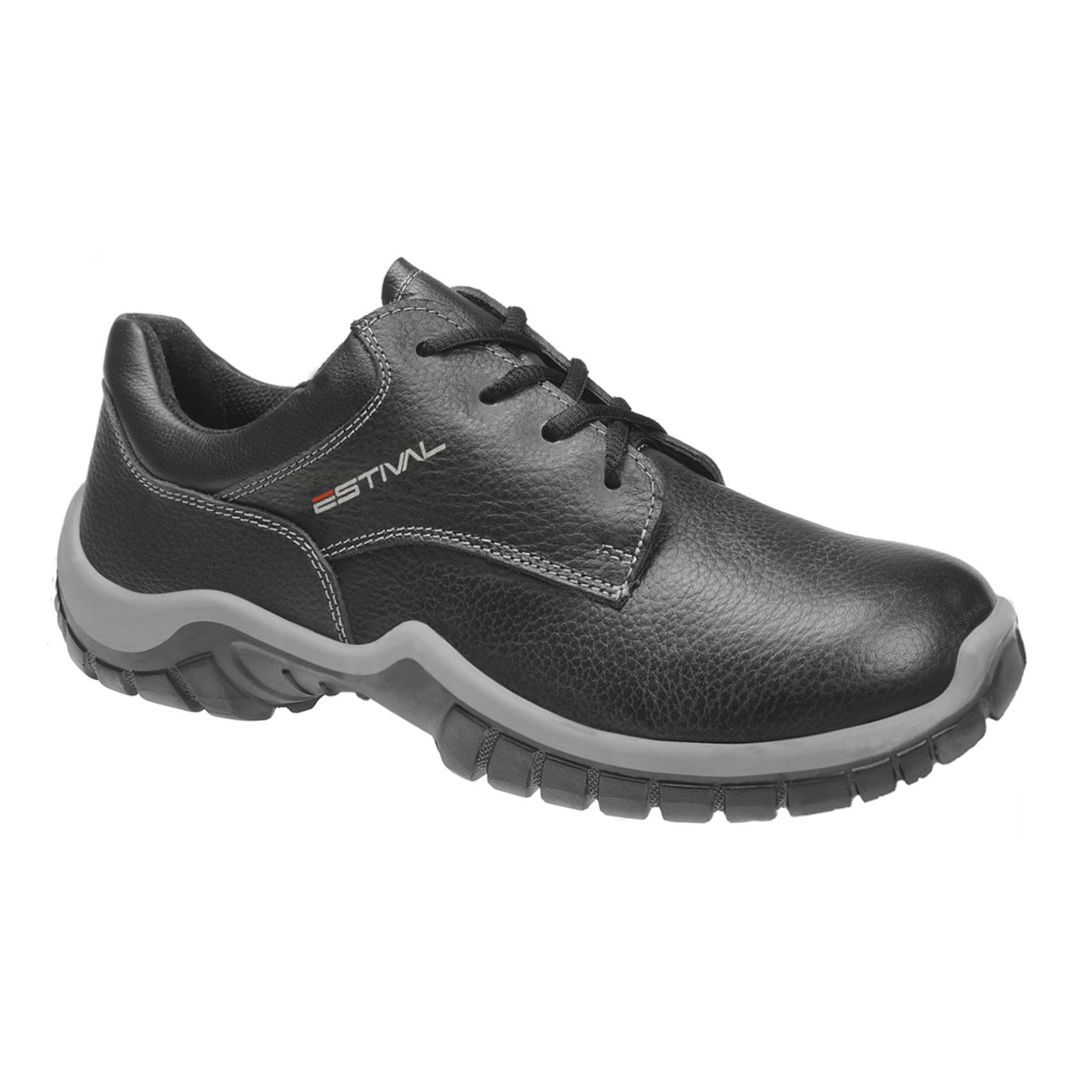 Sapato de Segurança em Couro - Preto - Estival - W... - FRANCA SAFETY