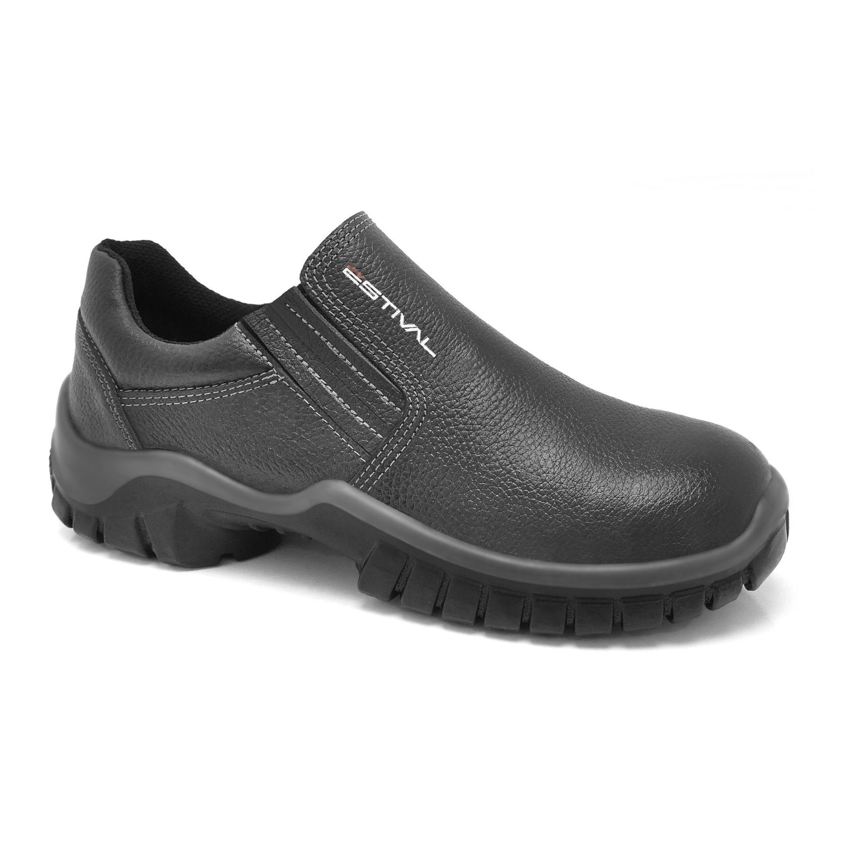 Sapato de Segurança em Couro - Preto - Estival - W... - FRANCA SAFETY