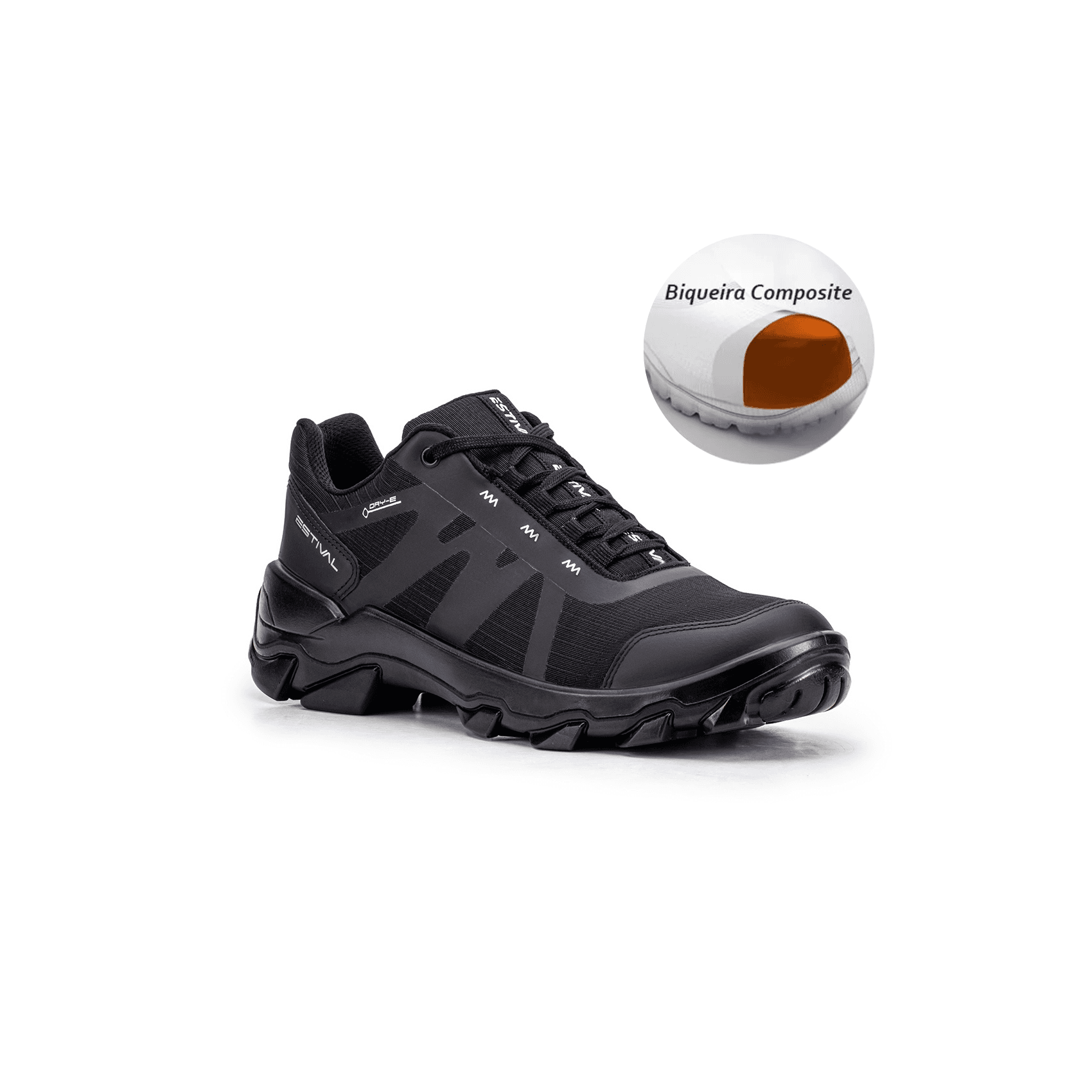 Sapato de Segurança Hybrid All Black - HB60003S1AB... - FRANCA SAFETY