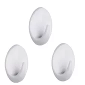 Gancho Adesivo PowerFix | 3 Unidades | Branco - 71... - Alumarx, alumínio vídros e acessórios.