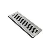 Grelha Alumínio fundido (Linha leve) 10x30cm com R... - Alumarx, alumínio vídros e acessórios.