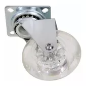 Rodizio Em Gel Silicone Transparente 50mm S/ Trava... - Alumarx, alumínio vídros e acessórios.