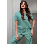 Blusa Recorte - verde