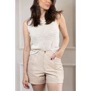 Short couro legítimo