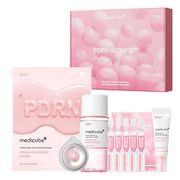  Kit medicube Salmon DNA PDRN Trial Kit,Glass Glow Mini Skincare Set with Toner, Serum & Sheet Mask for Hydrating, Firming, Moisturizing,Gift & Travel Essentials for Women & Girls