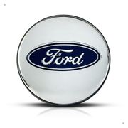 Kit 4 Calotinhas Centro de Roda Ford Prata – Encaixe Perfeito + Estilo Original nas Rodas