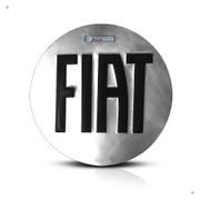 Kit 4 Calotinhas Centro de Roda Fiat Cromado Repuxo – Encaixe Preciso + Estilo Original nas Rodas