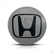 Kit 4 Calotinhas Honda Civic Prata com Emblema – Acabamento Original e Encaixe Perfeito nas Rodas