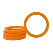 Kit 4 Anéis Centralizadores VW Laranja – Ajuste Ideal para Rodas Mangels, Vaska e Krmai 72,5mm