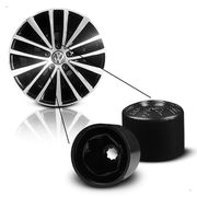 Kit 20 Capas de Parafuso 17mm VW Preto + Chave – Acabamento e Proteção