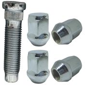 Kit 5 Prisioneiros + 5 Porcas Cromadas GM – Solução Completa para Fixação Segura nas Rodas
