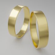 Aliancas Casamento Noivado Reta 5mm Tradicional