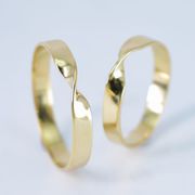 Alianças de noivado casamento infinito em ouro 18k 750 3.5mm