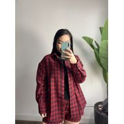 Camisão Xadrez Barbara 33590 - Vermelho 