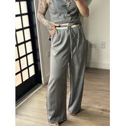 Calça Pantalona Bella 189 - Cinza 