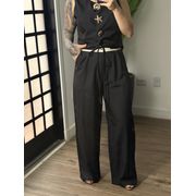 Calça Pantalona Bella 189 - Preto 