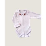 Body Paris com Bordados Vermelho