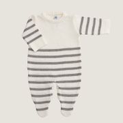 Macacão Artur Branco com Cinza