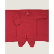 Saída Maternidade Poá Fem. Vermelha