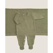 Saída Maternidade Pipoquinha Verde Mescla