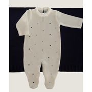 Saída Maternidade Branca de Poá Colorido