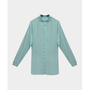 SAÍDA CAMISA OVER SIZE EM VISCOLINHO AZUL