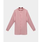 SAÍDA CAMISA OVER SIZE EM VISCOLINHO ROSA