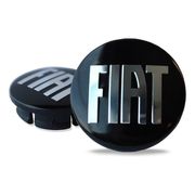 KIT 4 CALOTINHA FIAT PRETO REPUXO