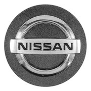 Kit 4 Calotinhas Centro de Roda Nissan – Acabamento Grafite + Estilo Original Para Sentra, Tiida, Livina e March