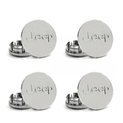 Kit 4 Calotinhas Jeep Cromadas – Brilho e Estilo nas Rodas do Seu Renegade ou Compass