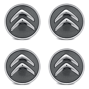 Kit 4 Calotinhas Citroën Grafite – Acabamento Sofisticado e Encaixe Perfeito para Rodas Originais