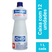 ALCOOL 70% 1L START - Caixa Com 12 Unidades - Orthofran - Ortopedia e Hospitalar