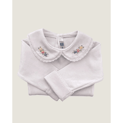 Body Paris com Bordados Rosa, Azul Bebê e Amarelo