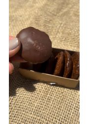 Bolacha Calipso Com Cobertura De Chocolate Sem Glúten / Sem Leite /Sem Açúcar/ Low Carb Lívia Roncari 