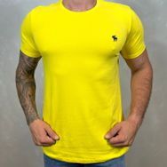 Camiseta Abercrombie Amarelo - Dropa Já